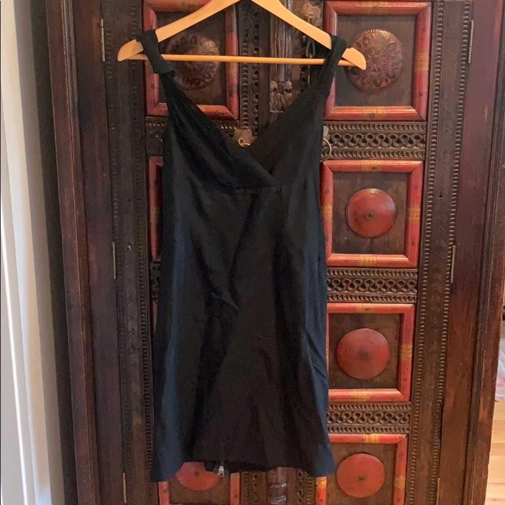 All Saints Black silk dress